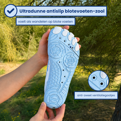 BareStep | Ultralichte barefoot-schoen met brede teenbox.