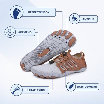 BareStep | Ultralichte barefoot-schoen met brede teenbox.