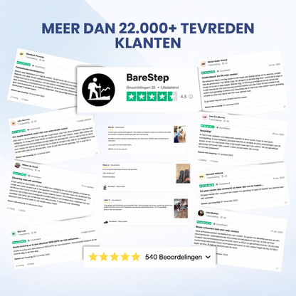 BareStep | Ultralichte barefoot-schoen met brede teenbox.