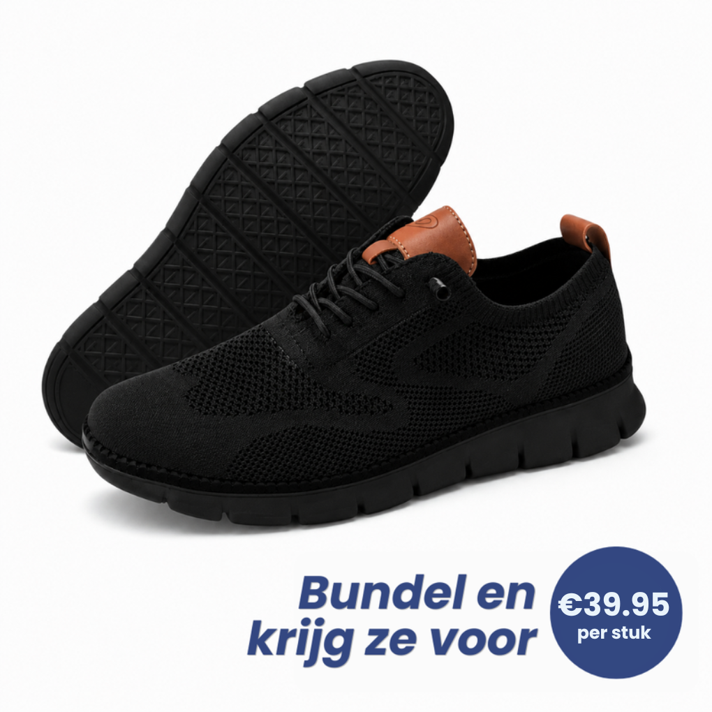 Night Step | Orthopedische Wandelschoen met Zwarte Zool