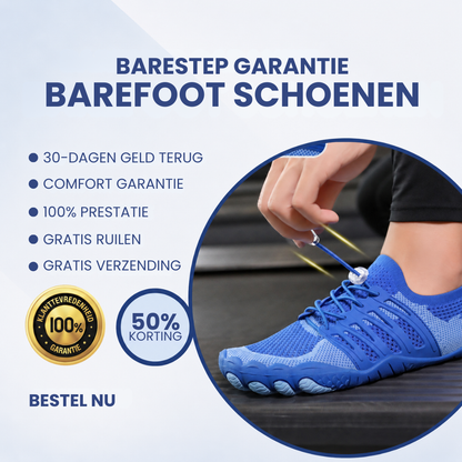 BareStep | Ultralichte barefoot-schoen met brede teenbox.