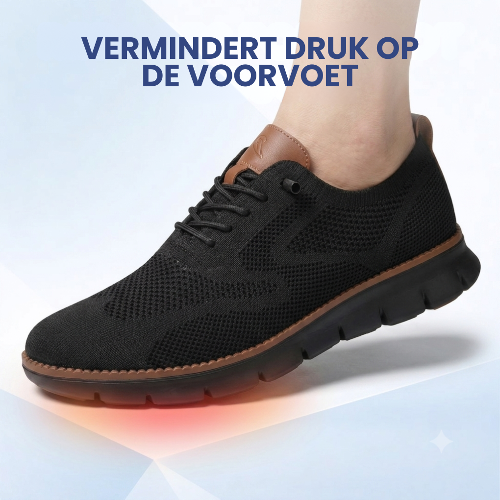 Night Step | Orthopedische Wandelschoen met Zwarte Zool