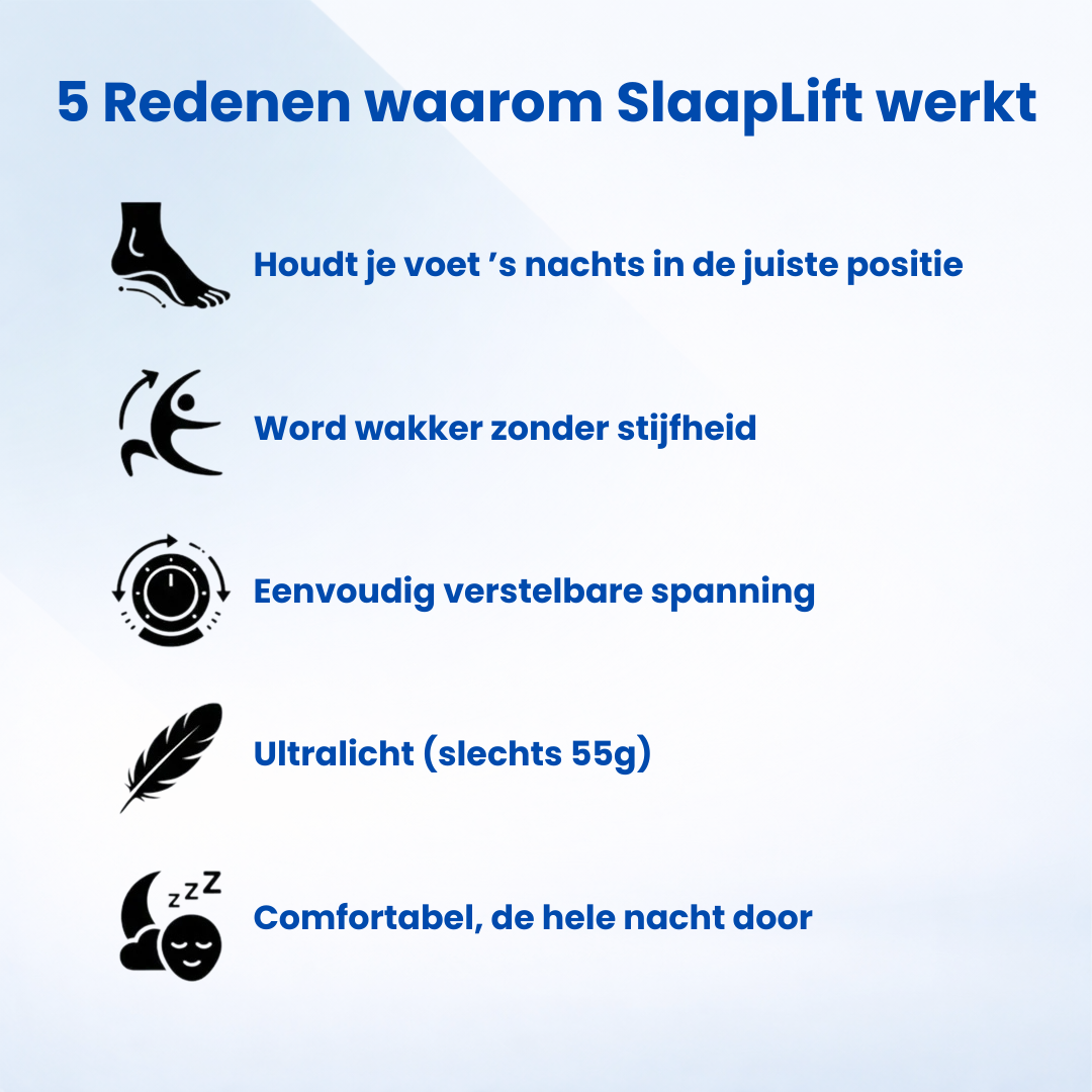 SlaapLift™ | Nachtbrace – 1+1 GRATIS