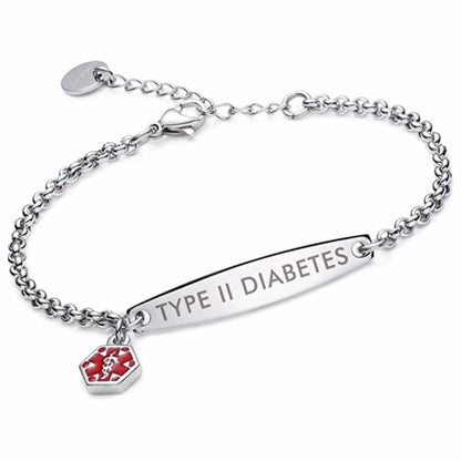 Levensteken Dames | Diabetes Medische Alarmarmband